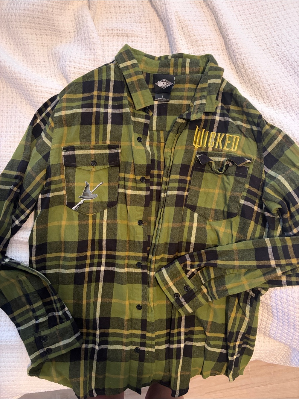 Wicked Green Plaid Button-Down Shirt